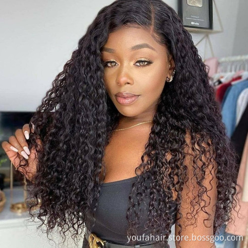 Brazilian Human Hair Deep Wave Bundles Cheap Natural Color With Closure Remy Cuticle Aligned Human Hair Weave Bundles Extension